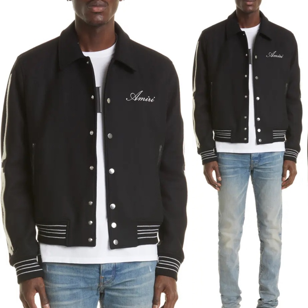 Amiri Bones Wool Bomber